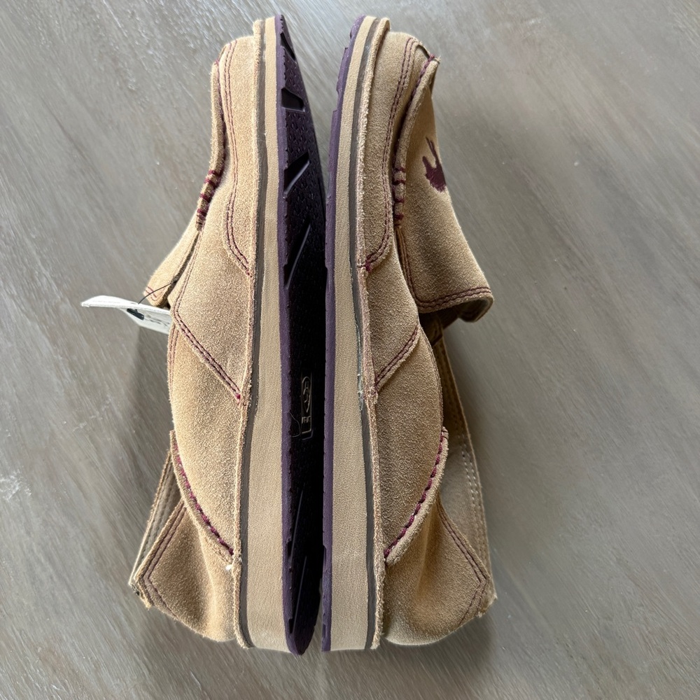 Ariat Tan Suede Cruiser Horse Embroidered Moccasins 8.5 Coastal Cowgirl Western - Picture 8 of 13